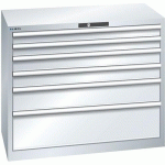 ARMOIRE 6 TIROIRS 1023X572X850MM-CAPACITÉ 200KG-GRIS - LISTA