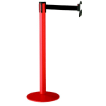 BARRIÈRE DE DÉLIMITATION PACEO ROUGE AVEC SANGLE NOIRE (3M) - LOT DE 2 BARRIÈRES
