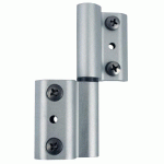 BOÎTE DE 50 PAUMELLES À CLAMER UNIVERSELLES RÉVERSIBLES ALUMINIUM GRIP+ - NOIR LISSE FAPIM