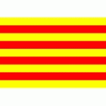 DRAPEAU CATALAN : DIMENSIONS - 200 X 300 CM