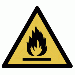 PANNEAU DE DANGER RIGIDE DANGER MATIÈRES INFLAMMABLES - MANUTAN COLLECTIVITÉS