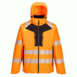 PORTWEST DX466 PARKA 4 EN 1 DX4 HI-VIS ORANGE/NOIR - TAILLE 4XL