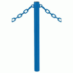 POTELET PROVINCE Ø76 MM CHAINES 2 ANNEAUX INOX BLEU 5010 - PROCITY