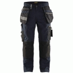 PANTALON DE TRAVAIL ARTISAN STRETCH MARINE FONCÉ/NOIR TAILLE 46C - BLAKLADER
