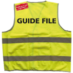 SIGNALETIQUE.BIZ FRANCE - GILET DE SIGNALISATION GUIDE FILE (WC1390GF) - JAUNE - L - JAUNE