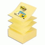 Z-NOTES POST-IT - FORMAT 76 X 76 MM - LOT DE 12 BLOCS DE 100 FEUILLES - JAUNE