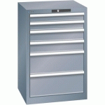 ARMOIRES À TIROIRS GRIS 564X572X850 AVEC 6 TIROIRS 75KG - LISTA