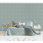 MURALE - VINTAGE PATTERN GEOMETRIC TILES DIMENSION HXL: 240CM X 240CM MATÉRIEL: AUTOCOLLANT