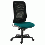CHAISE DE BUREAU DIAZ CONTACT SYNCHRONE PIÈTEMENT NOIR ASSISE COLORIS VERT - MANUTAN COLLECTIVITÉS