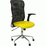 CHAISE MINAYA SIMILICUIR - JAUNE - PIQUERAS Y CRESPO