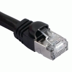 CORDON RJ45 VOIP CATÉGORIE 6 S/FTP SNAGLESS NOIR - 10 M