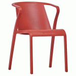 FAUTEUIL FADO POLYPROPYLÈNE - BRIQUE - STAMP