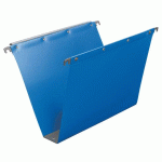 LOT DE 10 - DOSSIER SUSPENDU POUR TIROIRS POLYPROPYLÈNE OPAQUE ULTIMATE ELBA FOND 50 MM BLEU