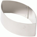LOT DE 4 NONNETTES INOX OVALES POINTUES 8.8X5X3 CM