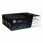 PACK 3 TONERS COULEURS HP305A -CF37