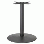 PIED TABLE TIFFANY XL RÉGL. HT73 BASE Ø60 CM COL RONDE NOIR - S-CAB