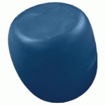 POUF GALET DE PAUL Ø 35 CM BLEU RECYCLE 30% - QUI EST PAUL