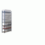 RAYONNAGE ARCHIV’PRO ÉLÉMENT DÉPART H 200 X L 150 X P 35 CM TÔLE D