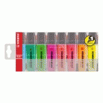 SURLIGNEUR STABILO BOSS COULEURS ASSORTIES - POCHETTE DE 8