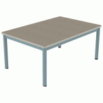 TABLE CARÉLIE MOB 120X80 T2 STR POLY. ÉRABLE G. BEIGE/LAGON - MOBIDECOR