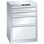 ARMOIRE GRIS CLAIR 564X572X800 AVEC 4 TIR. 75KG _ 78.289.020 - LISTA