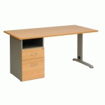 BUREAU OPÉRATIONNEL SCÉNARIO HÊTRE 140 CM