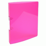 CLASSEUR 2 ANNEAUX 30MM IDERAMA PP - A4 MAXI - ROSE - LOT DE 10