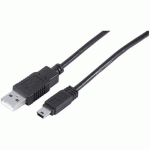 CORDON MINI USB 2.0 TYPE A VERS MINI USB M/M - 5 M