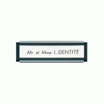 PLAQUE D'IDENTITÉ DIMENSION 93X26MM - SOCONA - PA