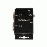 STARTECH.COM HUB ADAPTATEUR INDUSTRIEL USB VERS SÉRIE 2 PORTS À FIXATION MURALE AVEC CLIPS DE RAIL DIN