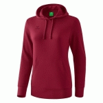 SWEAT À CAPUCHE - ERIMA - FEMME BORDEAUX