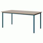 TABLE MALIBU 160X80 T5 4P STRA ALAISÉ ACACIA/BLEU 5025
