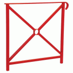 BARRIÈRE HÉRITAGE SIMPLE CROIX 80CM SIMPLE CROSSE ROUGE 3020 - PROCITY