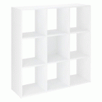 BIBLIOTHÈQUE MAXICUBE 9 CASES BLANC