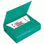 BOÎTE DE CLASSEMENT PLASTIQUE VIQUEL ESSENTIEL DOS 6 CM - NOIRE - LOT DE 8