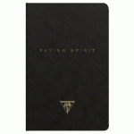 FLYING SPIRIT PIQÛRE TEXTILE 9X14CM 96 PAGES LIGNÉ MOTIFS ASSORTIS PAPIER IVOIRE 90G - NOIR - LOT DE 5