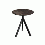 INFINITY TRIPOD TABLE DE BISTROT RIVERWASHED WOOD Ø70 CM - VEBA
