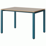 TABLE MALIBU 120X80 T6 SOUDÉ STRA ALAISÉ ACACIA/BLEU 5025 - MANUTAN EXPERT