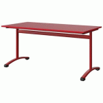 TABLE MALIBU 160X80 T6 DL STRA ABS ROUGE U321/ROUGE 3020 - MANUTAN EXPERT