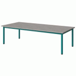 TABLE MALIBU 180X80 T1 4P STRA ABS BÉTON F186/BLEU 5018