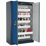 ARMOIRE SÉCURITÉ Q-PEGASUS-90 Q90.195.120.WDAC GRIS/BLEU - MANUTAN COLLECTIVITÉS