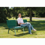 BANC VERPAUSE MÉTAL GRIS 9006 - MANUTAN COLLECTIVITÉS