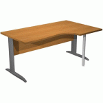 BUREAU 90° PIEDS L MÉTAL FAST 160CM - AULNE ANTHRACITE