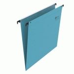LOT DE 25 - DOSSIER SUSPENDU POUR TIROIRS KRAFT STANDARD BRUNEAU FOND NORMAL BLEU