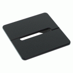 OBTURATEUR PASSE-CÂBLES CARRÉ DIAMÈTRE 80 MM - LOT DE 2 - NOIR