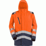 PARKA ERWIN PI 9P02PI - ORANGE FLUO / MARINE - 3XL - CEPOVETT SAFETY
