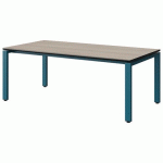 TABLE MALIBU 160X80 T3 SOUDÉ STRA ACACIA/NOIR BLEU 5025