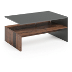 VICCO - TABLE BASSE AMATO STYLE ANCIEN/ANTHRACITE