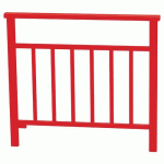 BARRIÈRE VENISE 1 M STRUCTURE BARREAUX - ZINC ROUGE 3020 - PROCITY