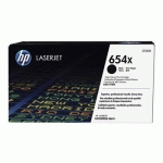 HP 654X TONER NOIR GRANDE CAPACITÉ LASERJET AUTHENTIQUE AVEC TONER COLORSPHERE